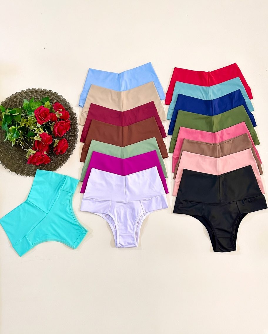 Calcinha modelo tanga cos duplo e alto
